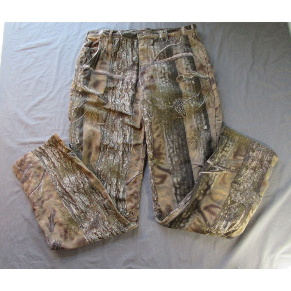 DiamondBack Hunting Pants Longleaf Camo Outdoor Cargo Work Men's 38 X 34